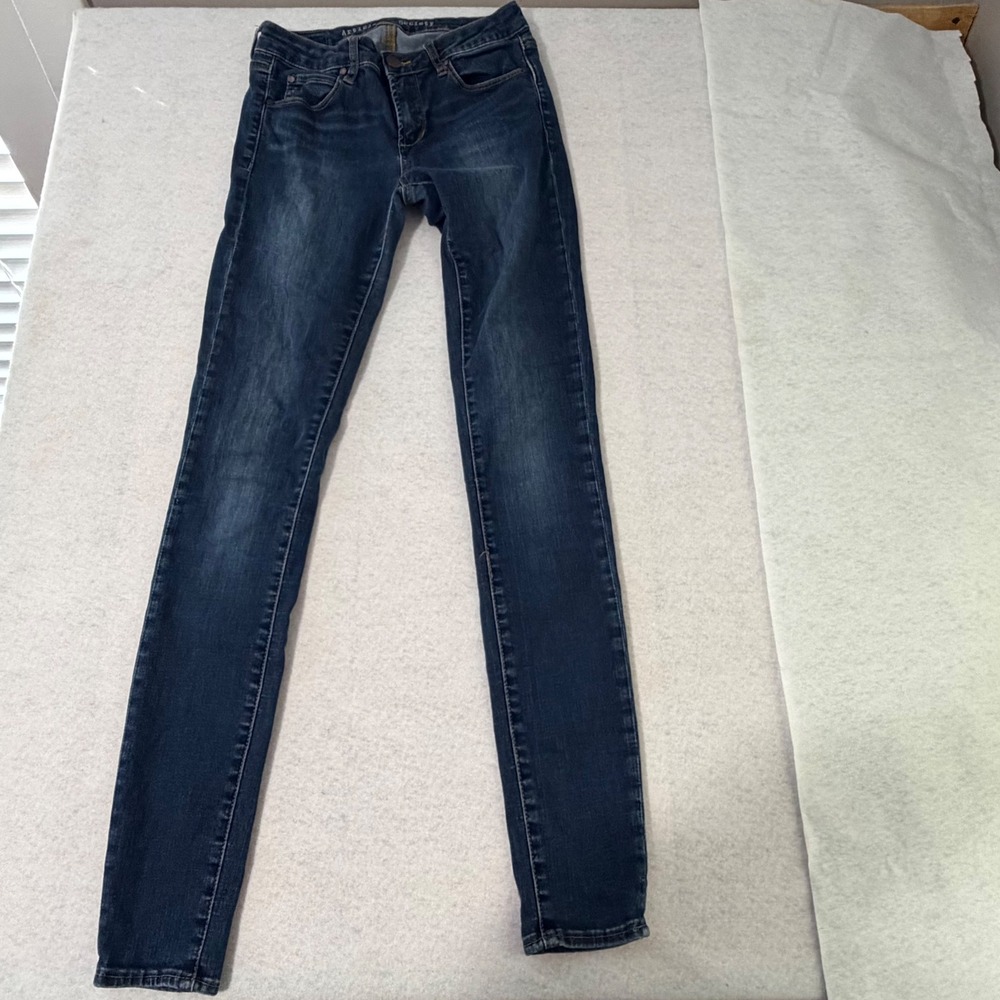 Articles of Society Women Dark Wash Skinny Jeans Size 25 Blue Stretch Denim